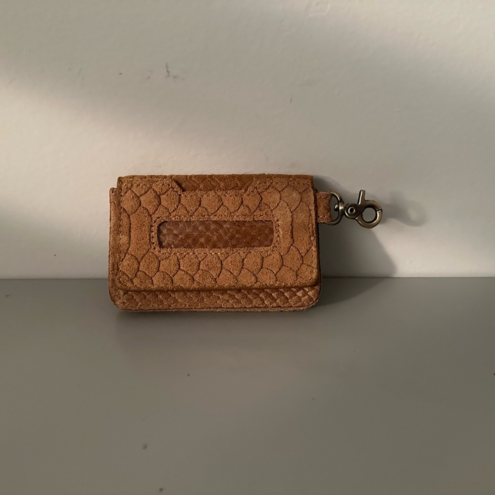 "Free People" Women's Small Wallet 100% Leather (Outside) x 100% Cotton (Inside)